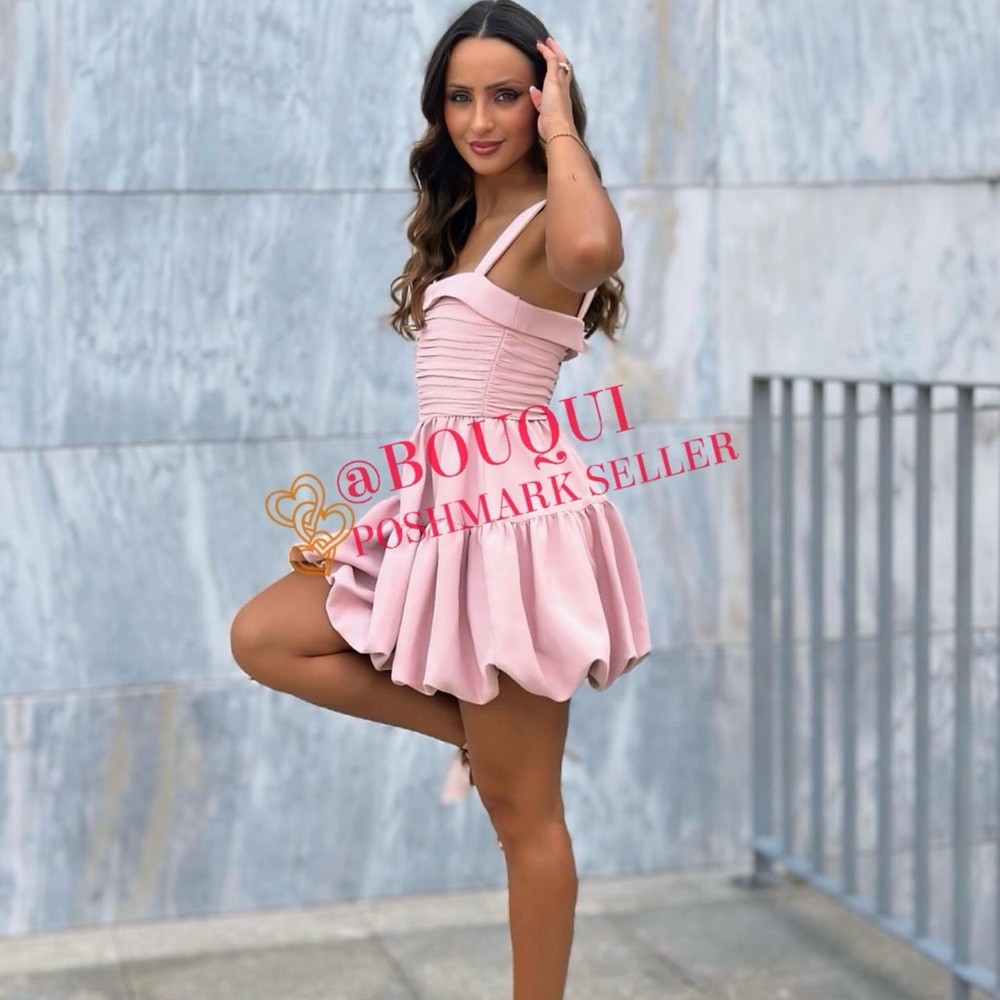 BLOGGERS FAV ZARA DRAPED BALLOON MINI DRESS - Picture 6 of 15